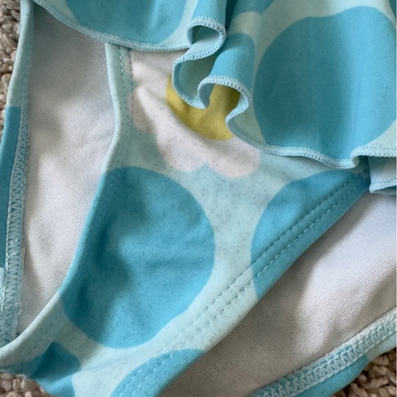 Gymboree Girl’s blue polka dot Two Piece bikini bathing suit Swimsuit Size 5 - Picture 8 of 10